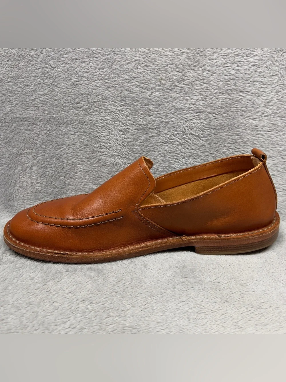 Astorflex Patnoflex Travel Stitch Loafer Men's Size 9 Tan Buffalo Leather Italy